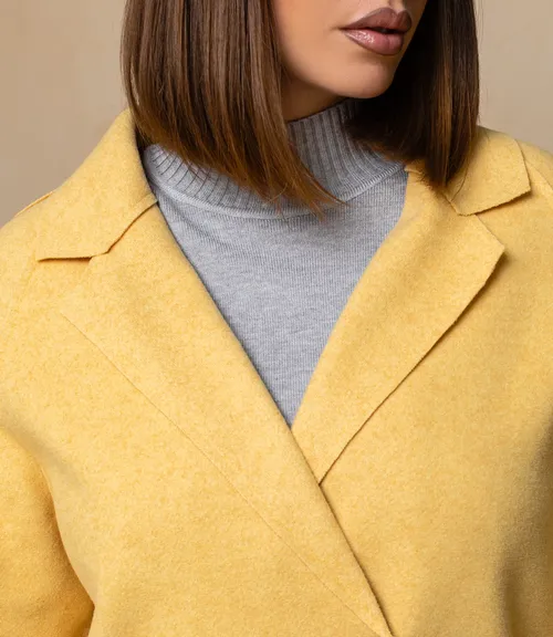 Полупальто #КТ2057 (1), горчичный