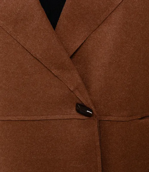 Полупальто #КТ2391 (1), коричневый