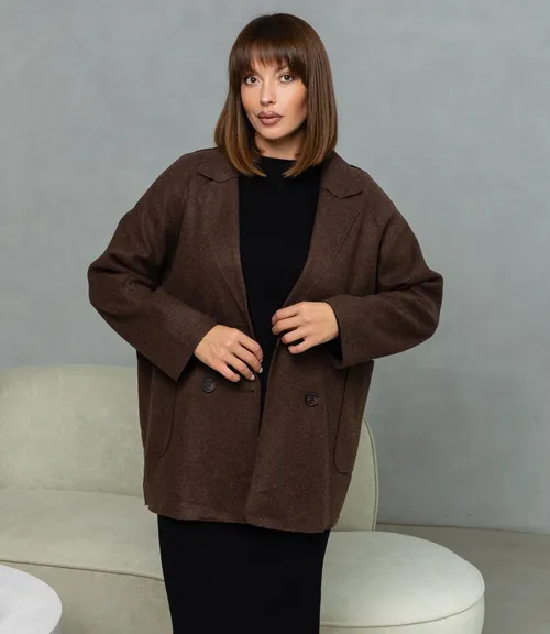 Полупальто #КТ2057 (1), шоколадный