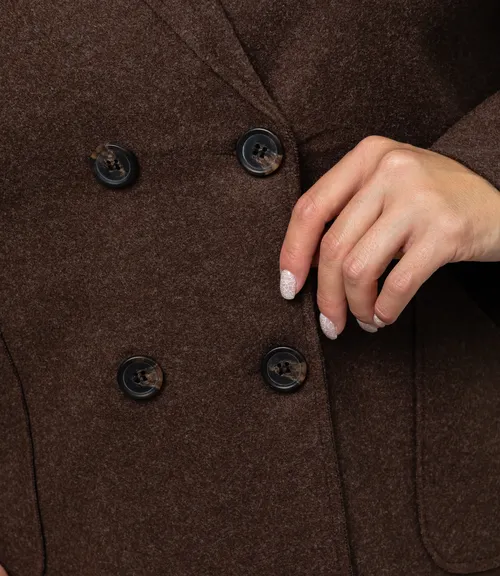 Полупальто #КТ2057 (1), шоколадный