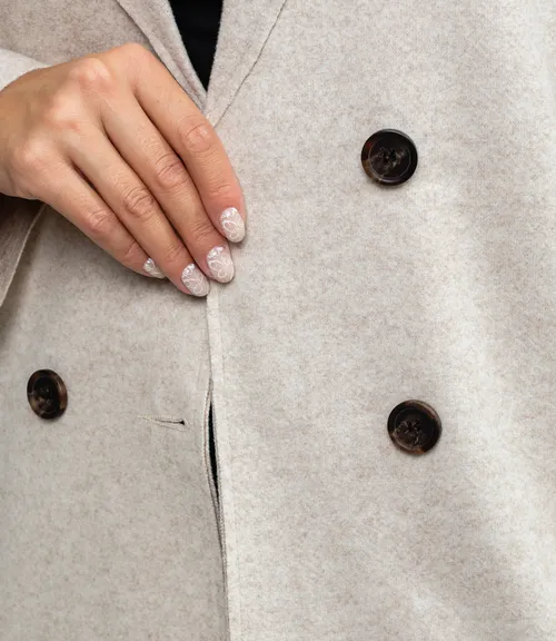 Полупальто #КТ2057 (1), светло-бежевый