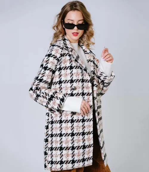 Пальто #БШ1649, мультиколор - фото 3