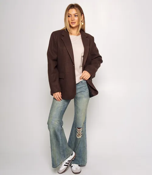 Пиджак #КТ55757, шоколадный