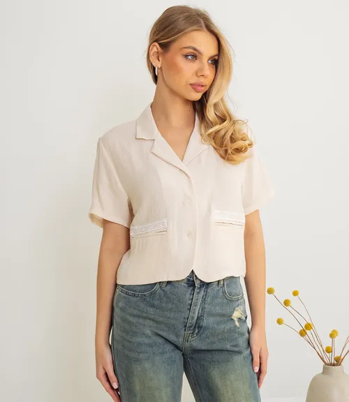 Пиджак #КТ9098, светло-бежевый