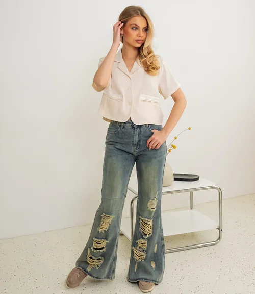 Пиджак #КТ9098, светло-бежевый