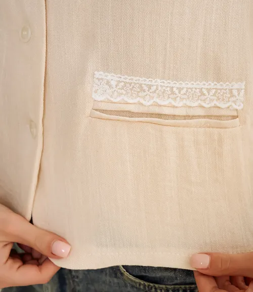 Пиджак #КТ9098, светло-бежевый