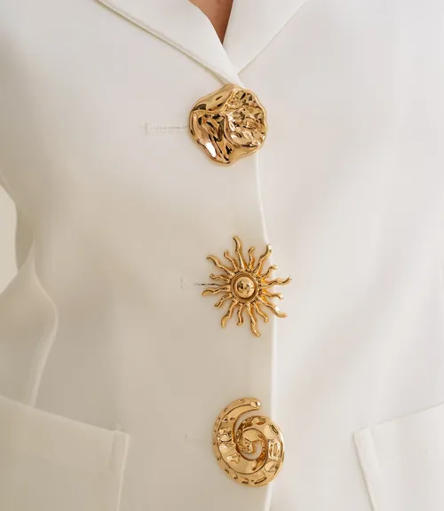 Жакет #КТ8067, белый