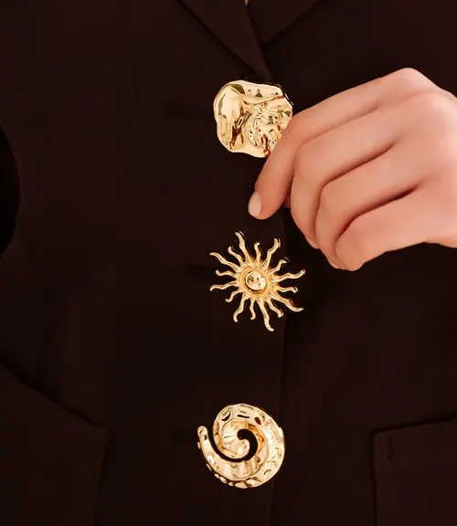 Жакет #КТ8067, шоколадный