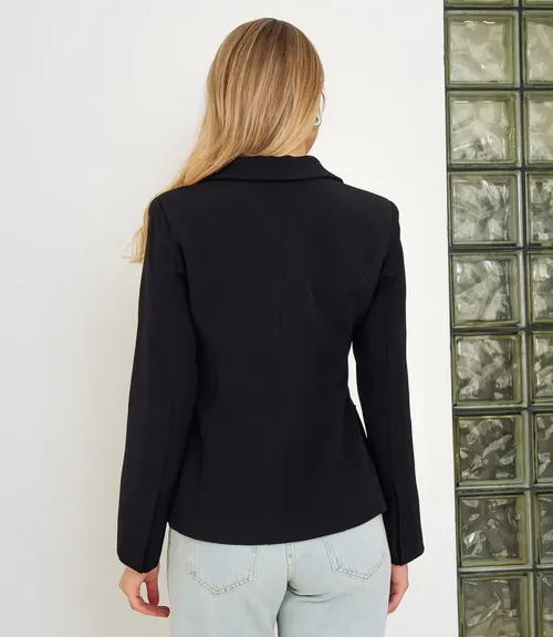 Жакет #КТ8067, чёрный