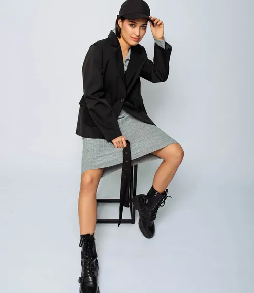 Пиджак #КТ132 (1), чёрный - фото 2