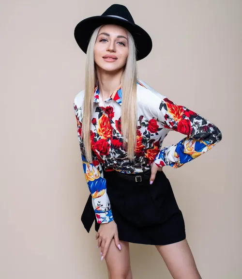 Рубашка #КТ959, мультиколор - фото 1