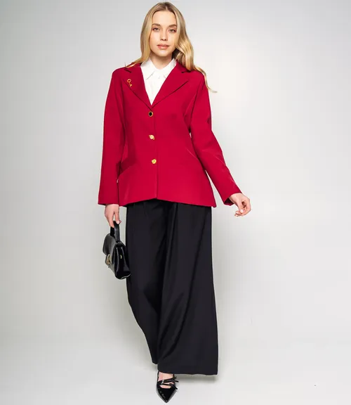 Жакет #КТ758, бордовый