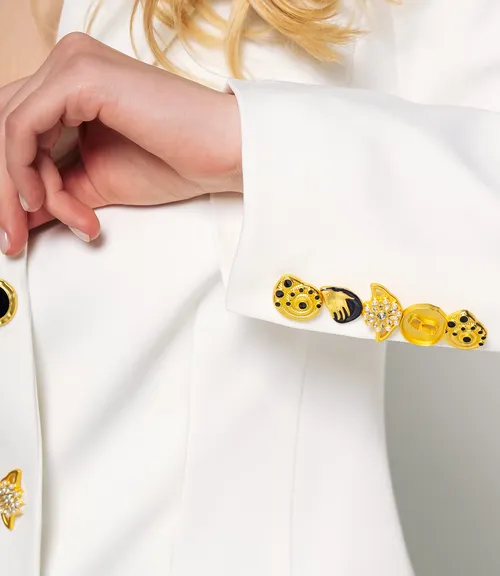 Жакет #КТ758, белый