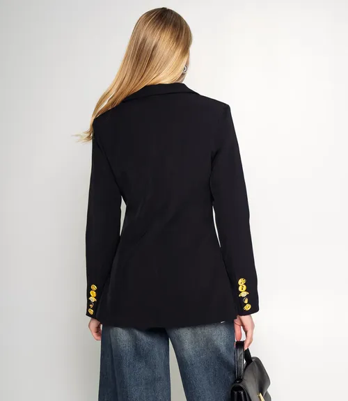 Жакет #КТ758, чёрный