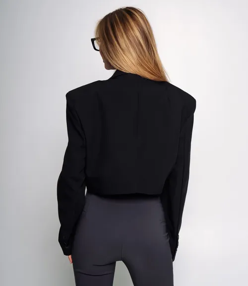 Жакет #КТ8307, чёрный