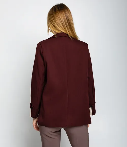 Пиджак #КТ8999, тёмно-бордовый