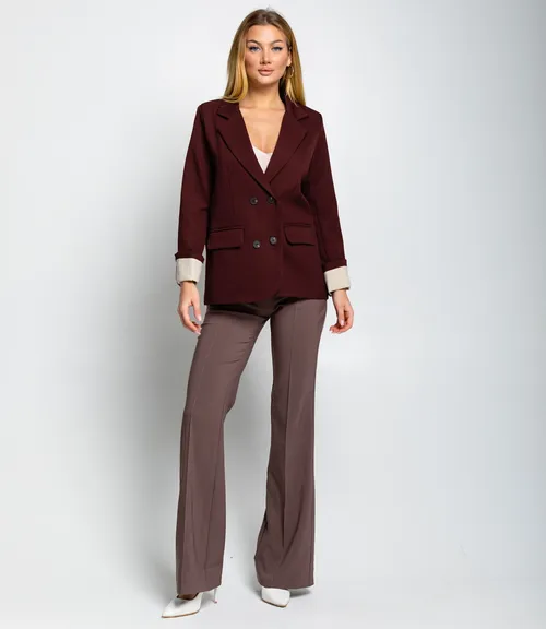 Пиджак #КТ8999, тёмно-бордовый