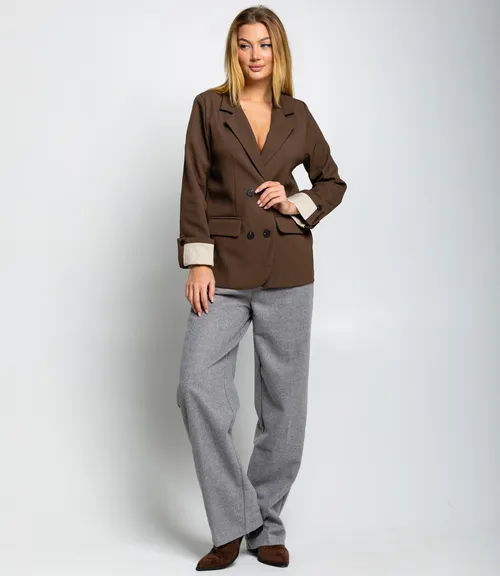 Пиджак #КТ8999, коричневый