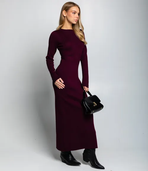 Платье #КТ25114, сливовый