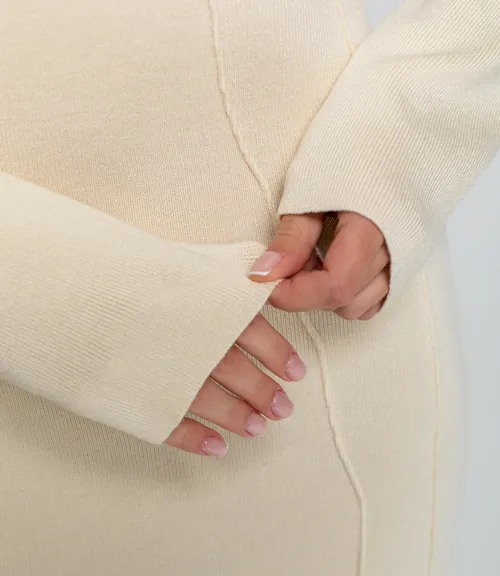 Платье #КТ25114, кремовый