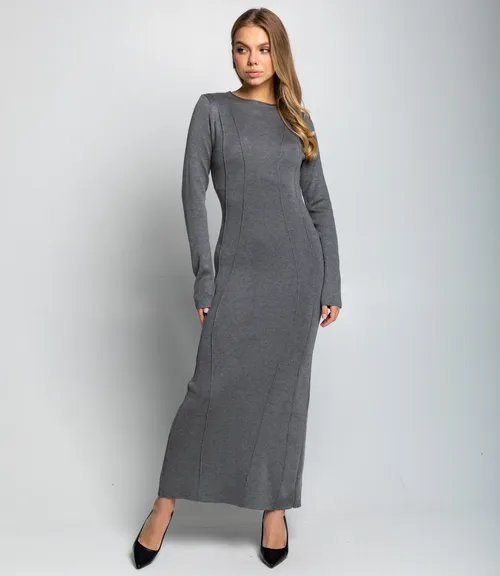 Платье #КТ25114, серый