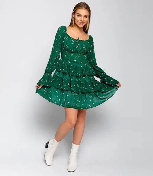 Платье #БШ1749, зелёный