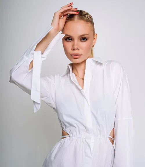 Платье #КТ7306, белый