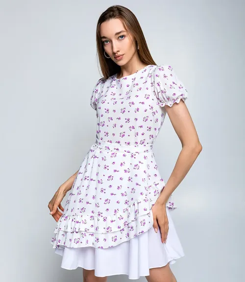 Платье #БШ2358, белый