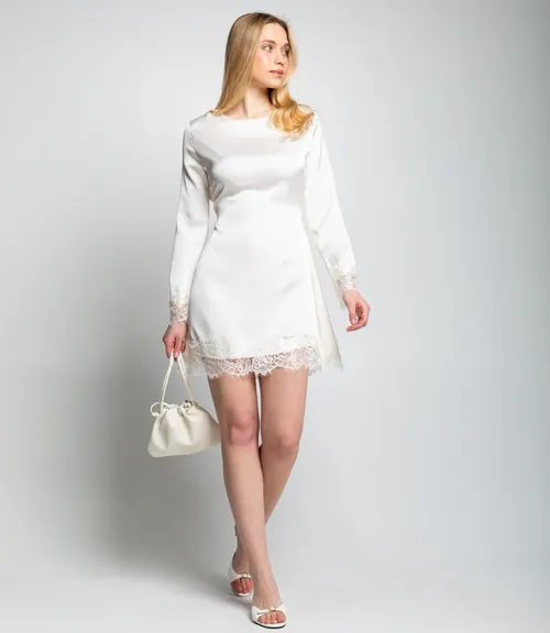 Платье #КТ982 (1), кремовый