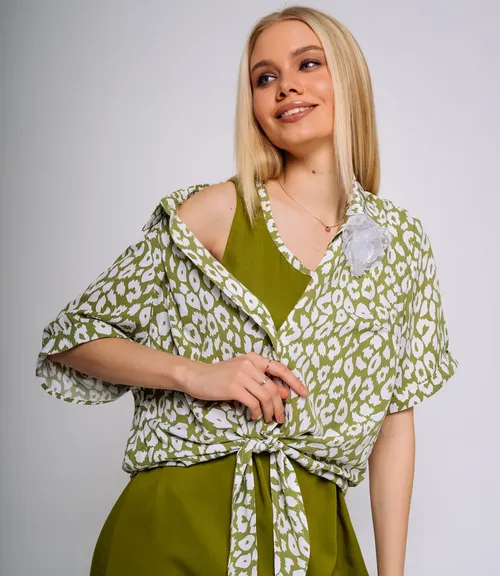 Костюм #БШ2435, оливковый