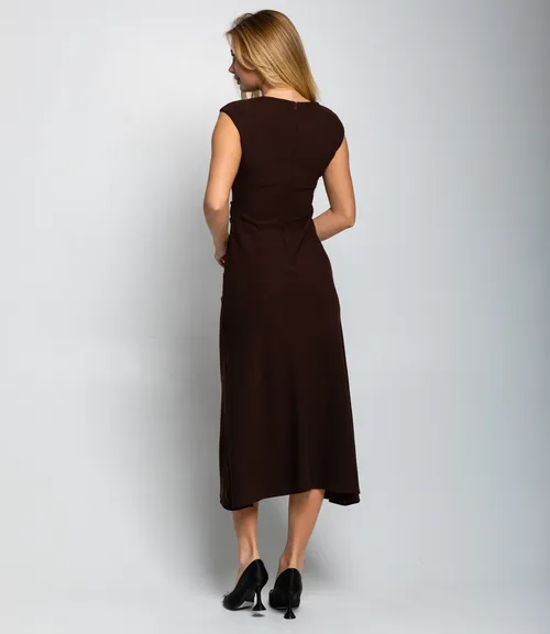 Платье #КТ3298, шоколадный