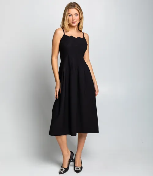 Платье #КТ3255, чёрный