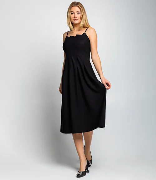 Платье #КТ3255, чёрный