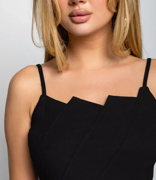 Платье #КТ3255, чёрный