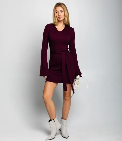 Платье #КТ25064, сливовый