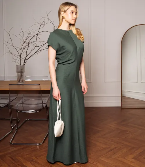 Платье #ОКТ035015, полынь