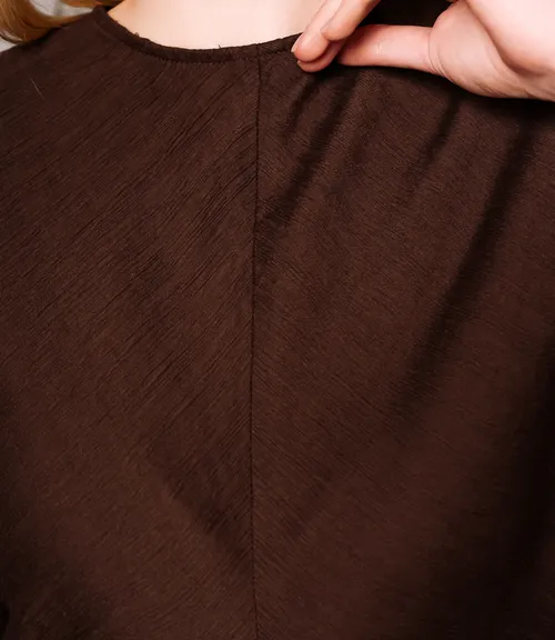 Платье #ОКТ035015, шоколадный