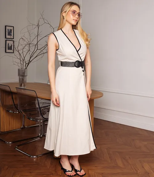 Платье #ОКТ266003, светло-бежевый