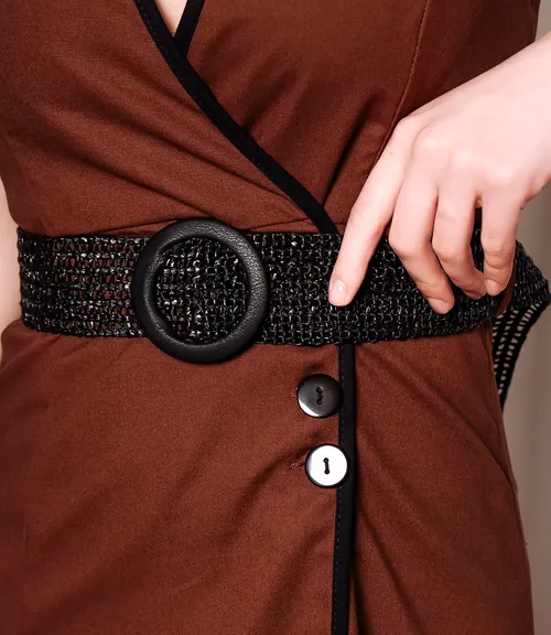 Платье #ОКТ266003, коричневый