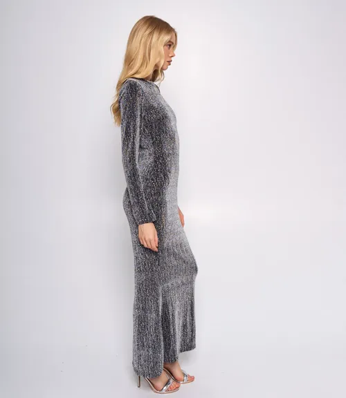 Платье #КТ8080 (2), серебристый