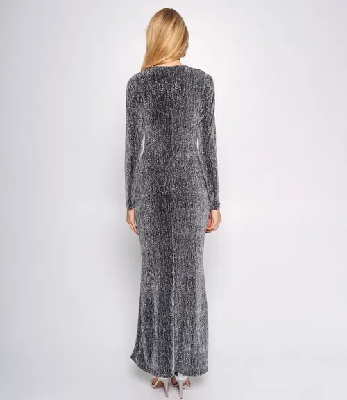 Платье #КТ8080 (2), серебристый