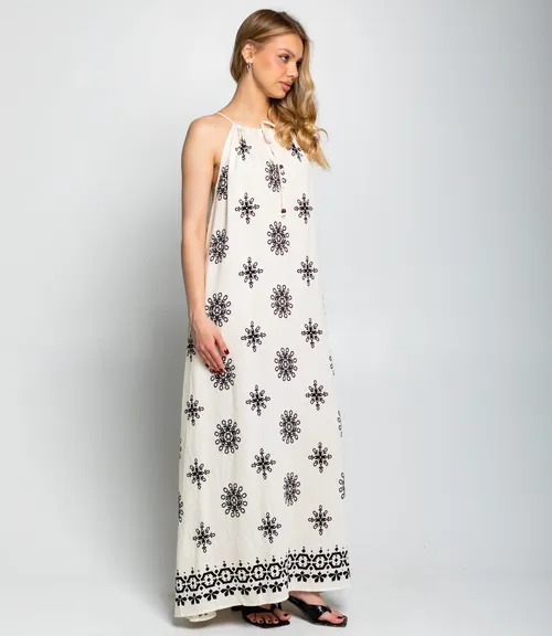 Сарафан #КТ8322, кремовый