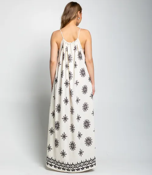 Сарафан #КТ8322, кремовый