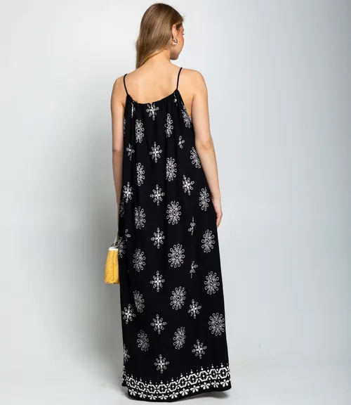 Сарафан #КТ8322, чёрный