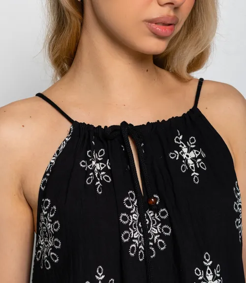 Сарафан #КТ8322, чёрный