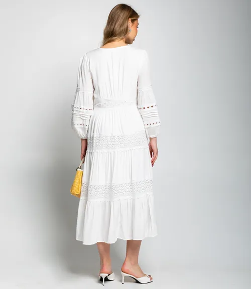 Платье #КТ1557, белый