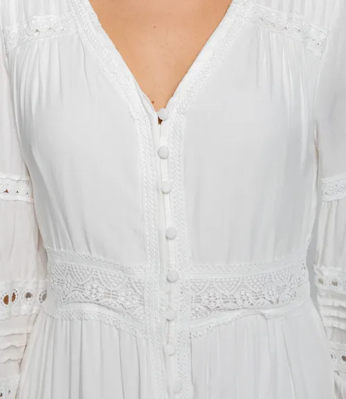 Платье #КТ1557, белый