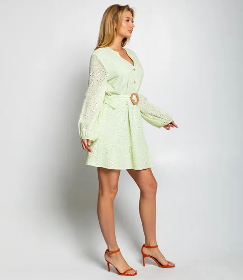 Платье #ОКТ085007, фисташковый