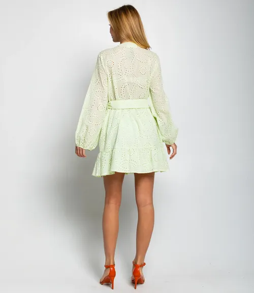 Платье #ОКТ085007, фисташковый
