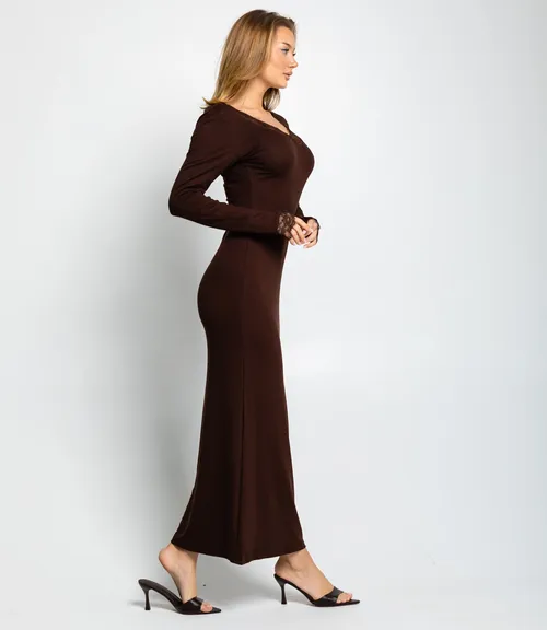 Платье #КТ887 (5), шоколадный